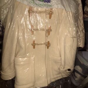 BURBERRY BRIT WOOL HOODED COAT WITH TOGGLES.  SUPER WARM AND GREAT PRICE!!